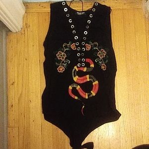 Fashion Nova snake bodysuit